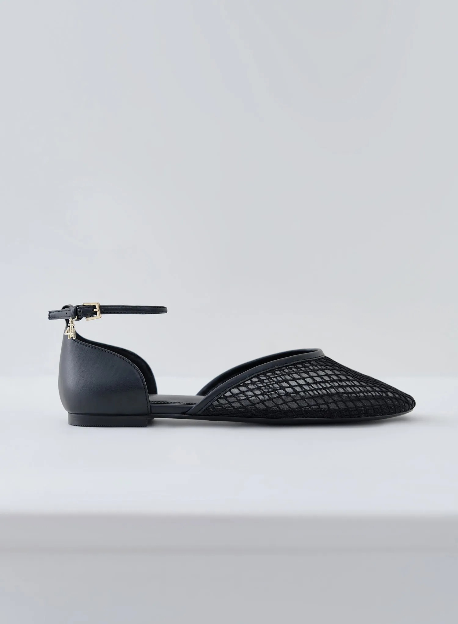 Black Mesh Ballet Flat - Chessie