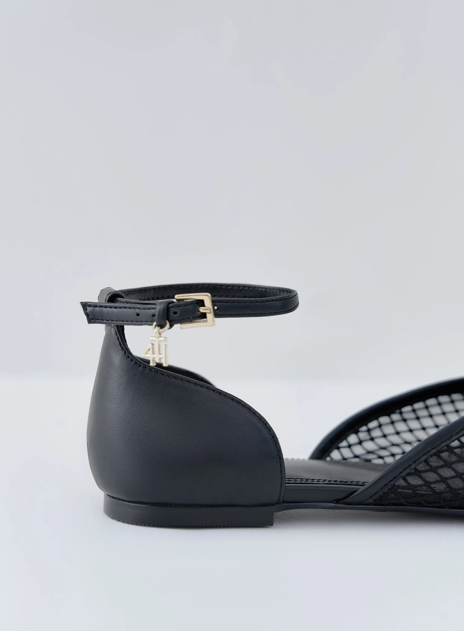 Black Mesh Ballet Flat - Chessie
