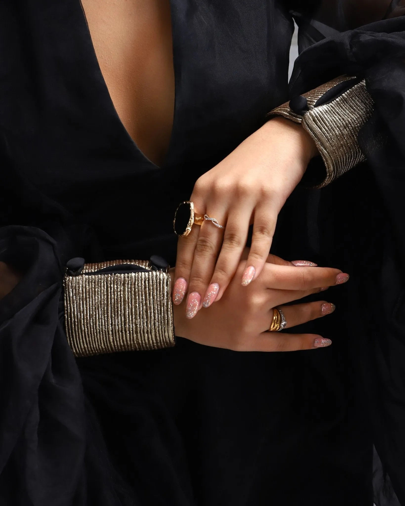 Stylish Black Sheer Dress with Alluring Design