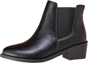 Boots for Women Elastic Ankle Chelsea Boots Solid 2024 Casual Slip On Ankle Boots for Ladies