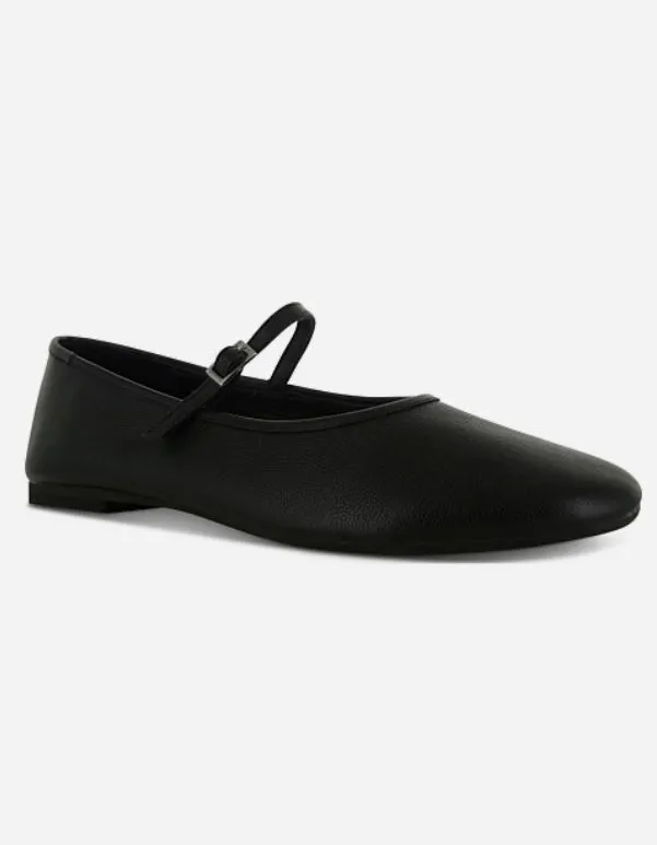 Caroline Ballet Flat Black