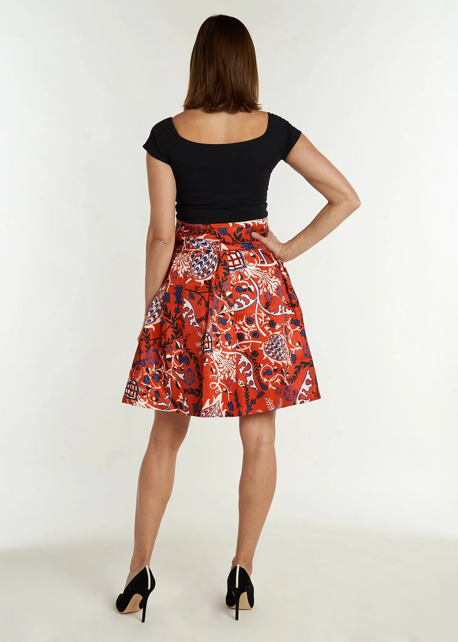 Carrie Wrap Skirt - Frolic Cherry