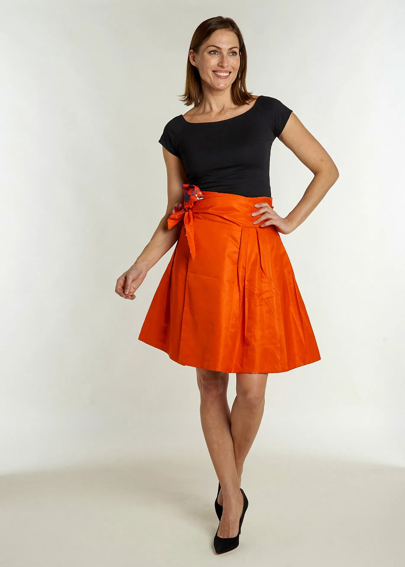 Carrie Wrap Skirt - Frolic Cherry