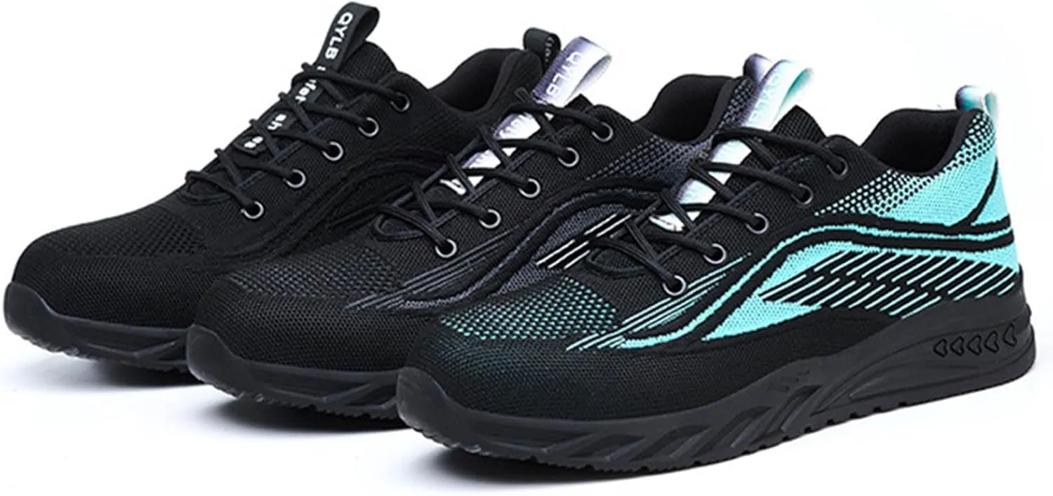 Couple Men's Steel Toe Shoes Men Composite Toe Shoes Comfortable Walking Sneakers Non Slip Sneaker Shoes for Men Size 12