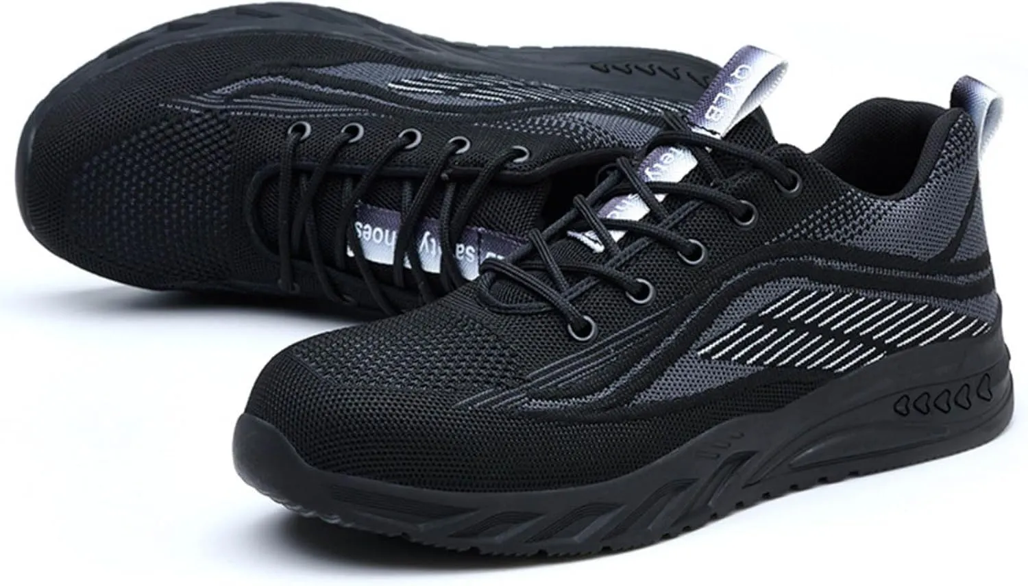Couple Men's Steel Toe Shoes Men Composite Toe Shoes Comfortable Walking Sneakers Non Slip Sneaker Shoes for Men Size 12
