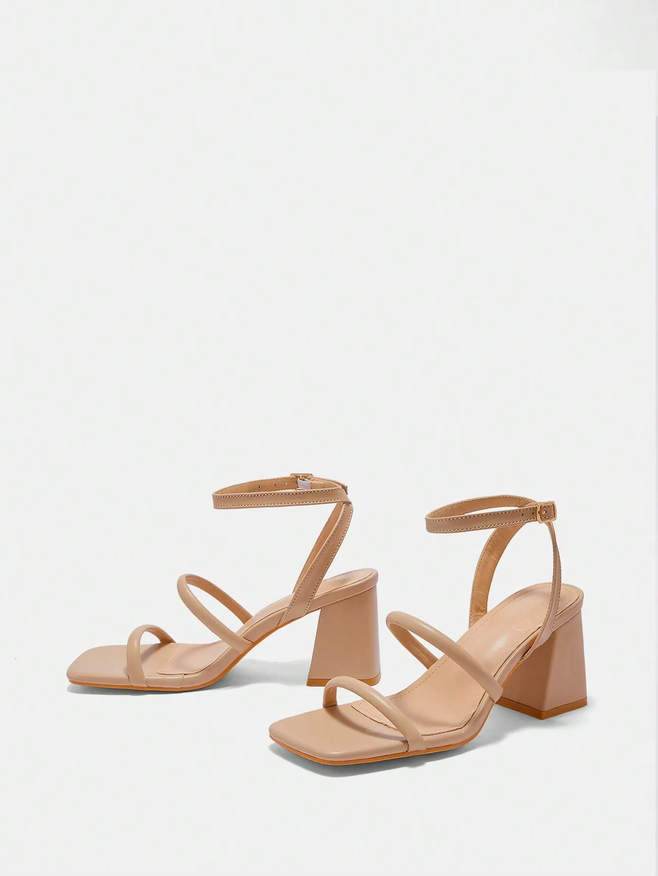 CUCCOO BIZCHIC Stylish Solid Color High Heel Sandals - Perfectly Versatile Footwear for Any Occasion