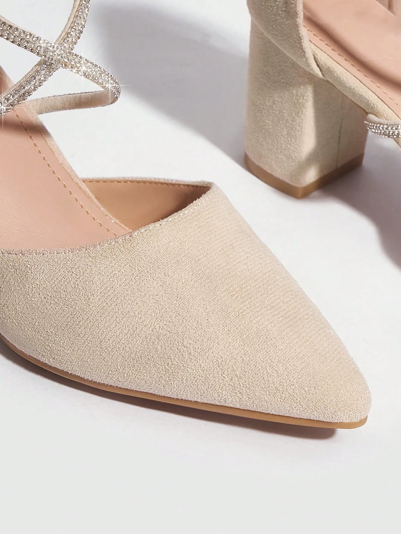CUCCOO CHICEST Woman Shoes Point Toe Fashion Beige Elegant Pumps High Block Heel For Summer Graduation Heels Prom Heels Vacation Shoes Summer Sale Elegant Heels