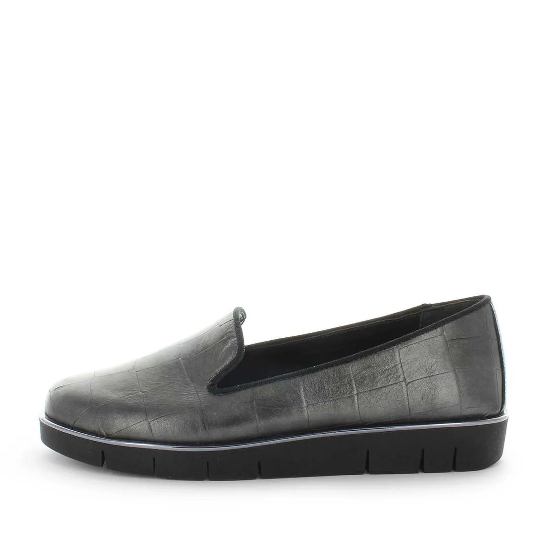 EDNA - Gunmetal/Croc