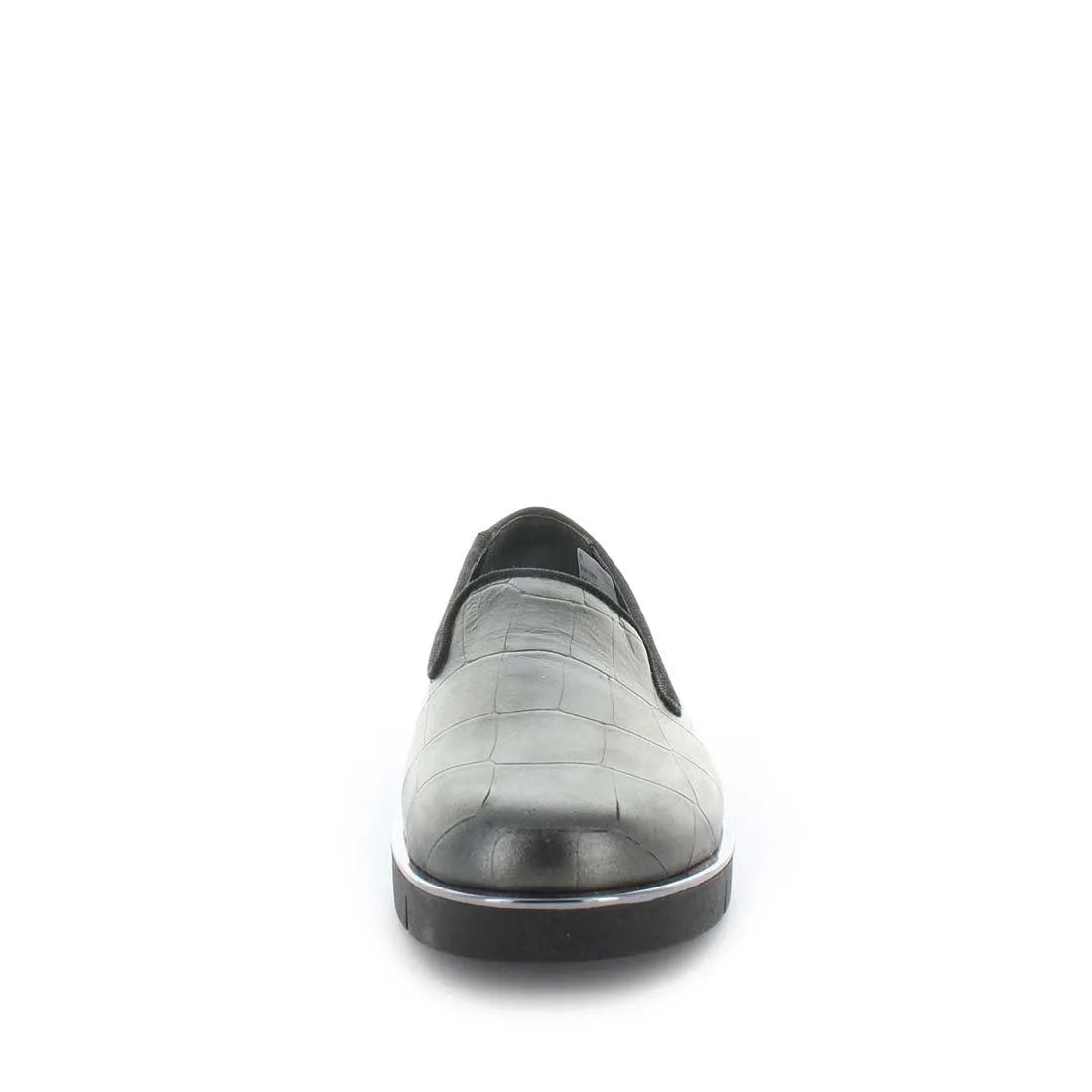 EDNA - Gunmetal/Croc