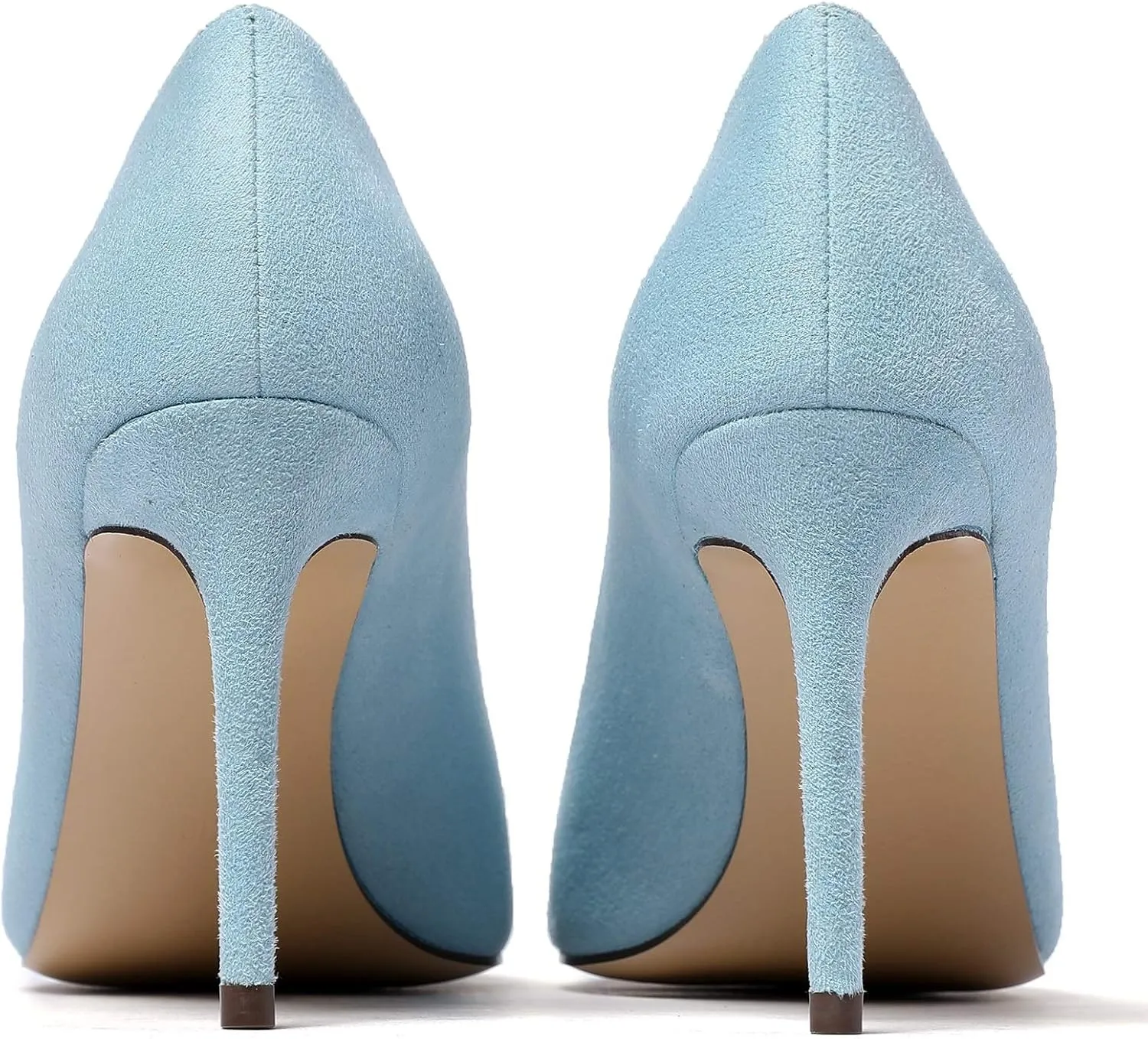 Eldof Women Peep Toe Pumps Mid-Heel Pumps Formal Wedding Bridal Classic Heel Open Toe Stiletto