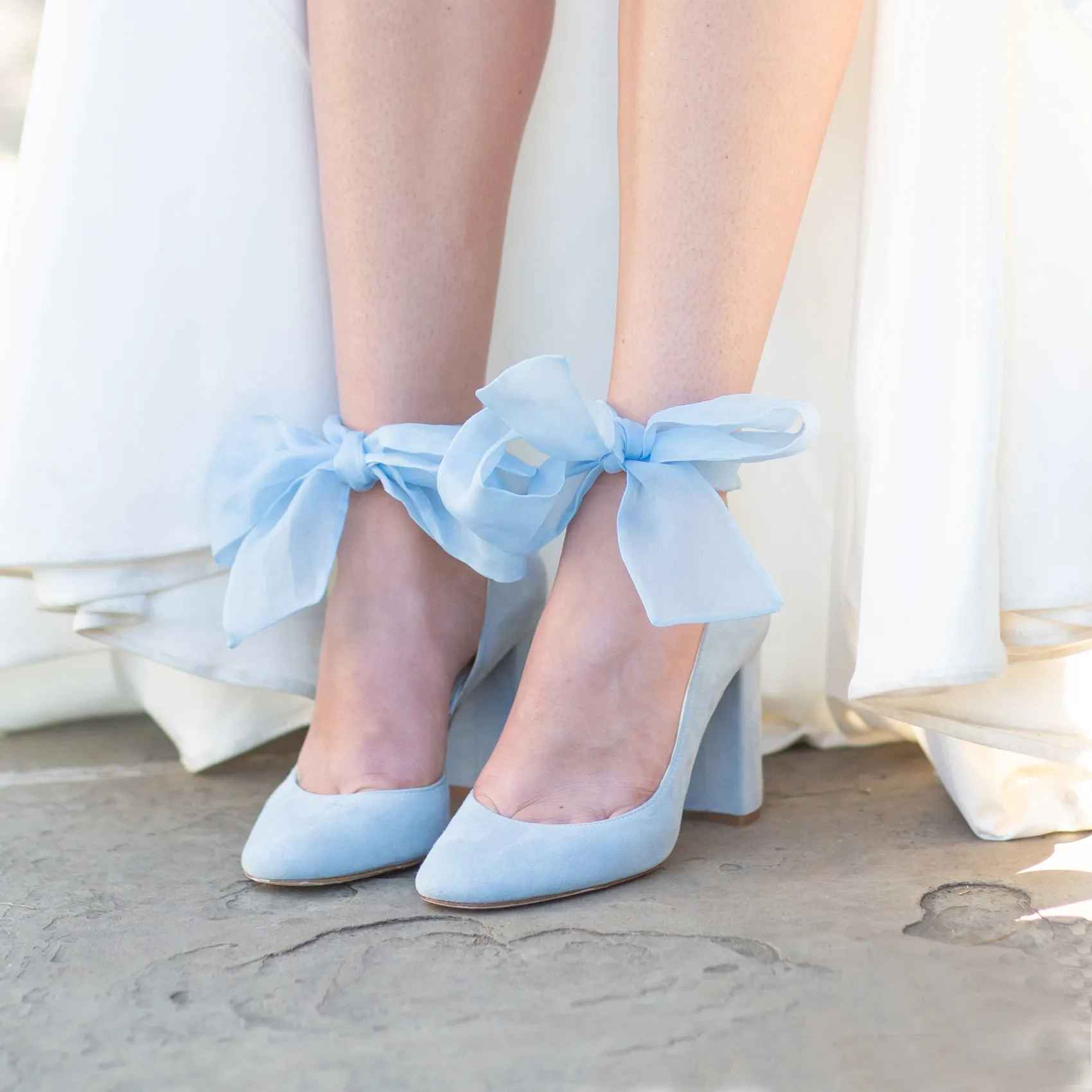 Elegant Hetty Blue Organza Dress for Special Occasions
