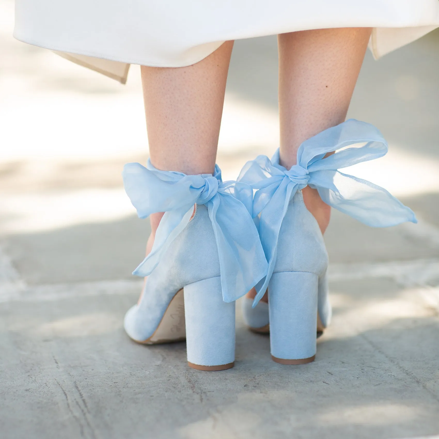 Elegant Hetty Blue Organza Dress for Special Occasions