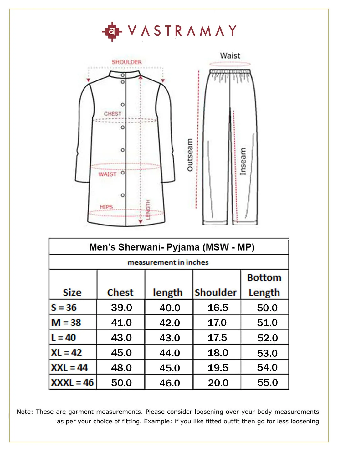 Jashvi Men's Red Jacquard Sherwani Set