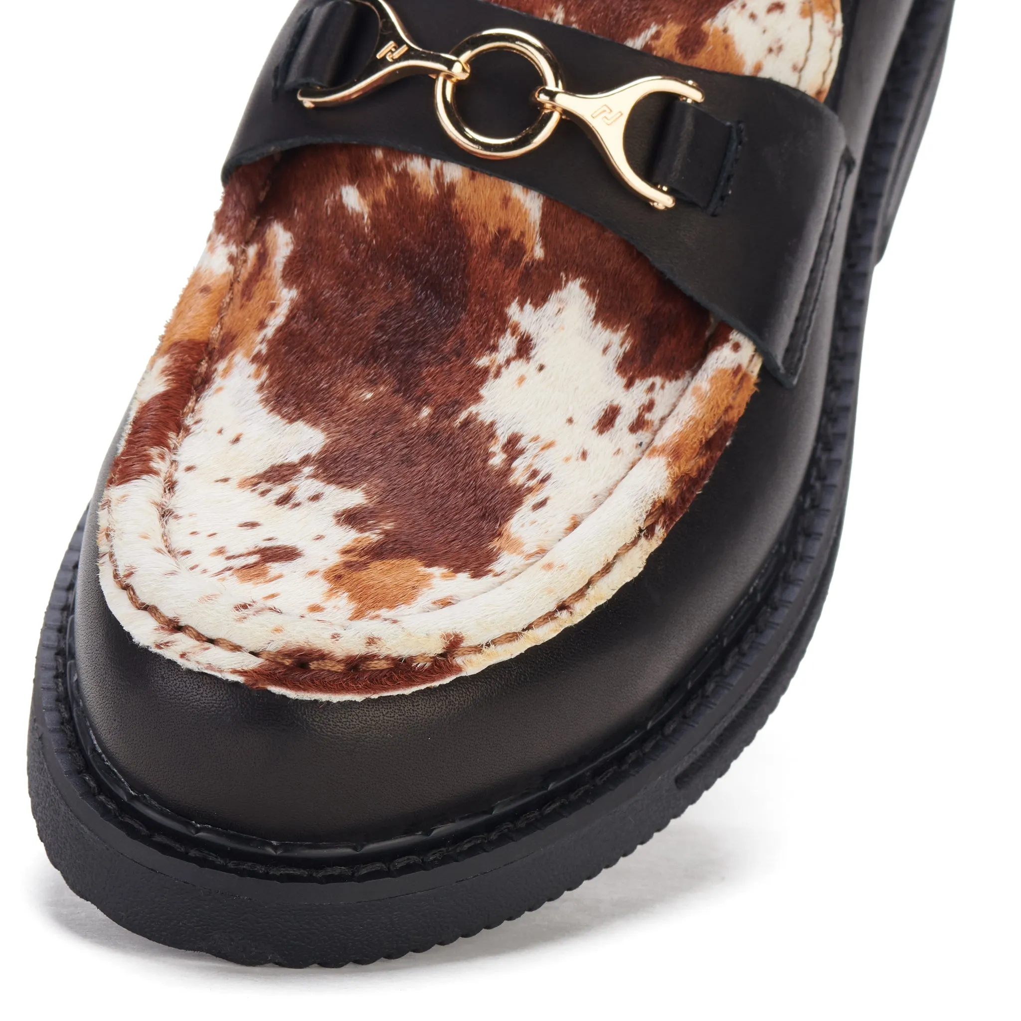 Loafer Rise Black/Brown Cow