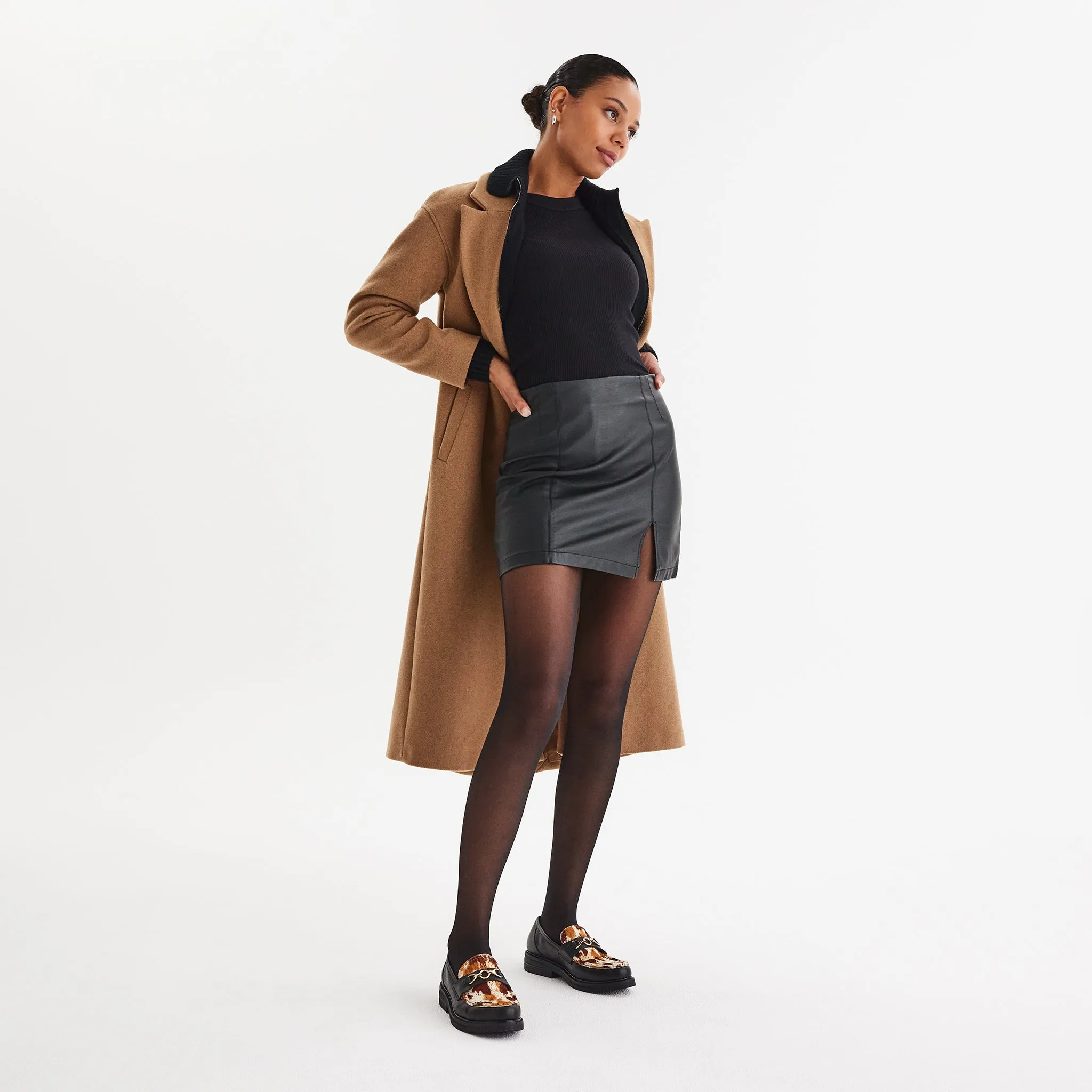 Loafer Rise Black/Brown Cow