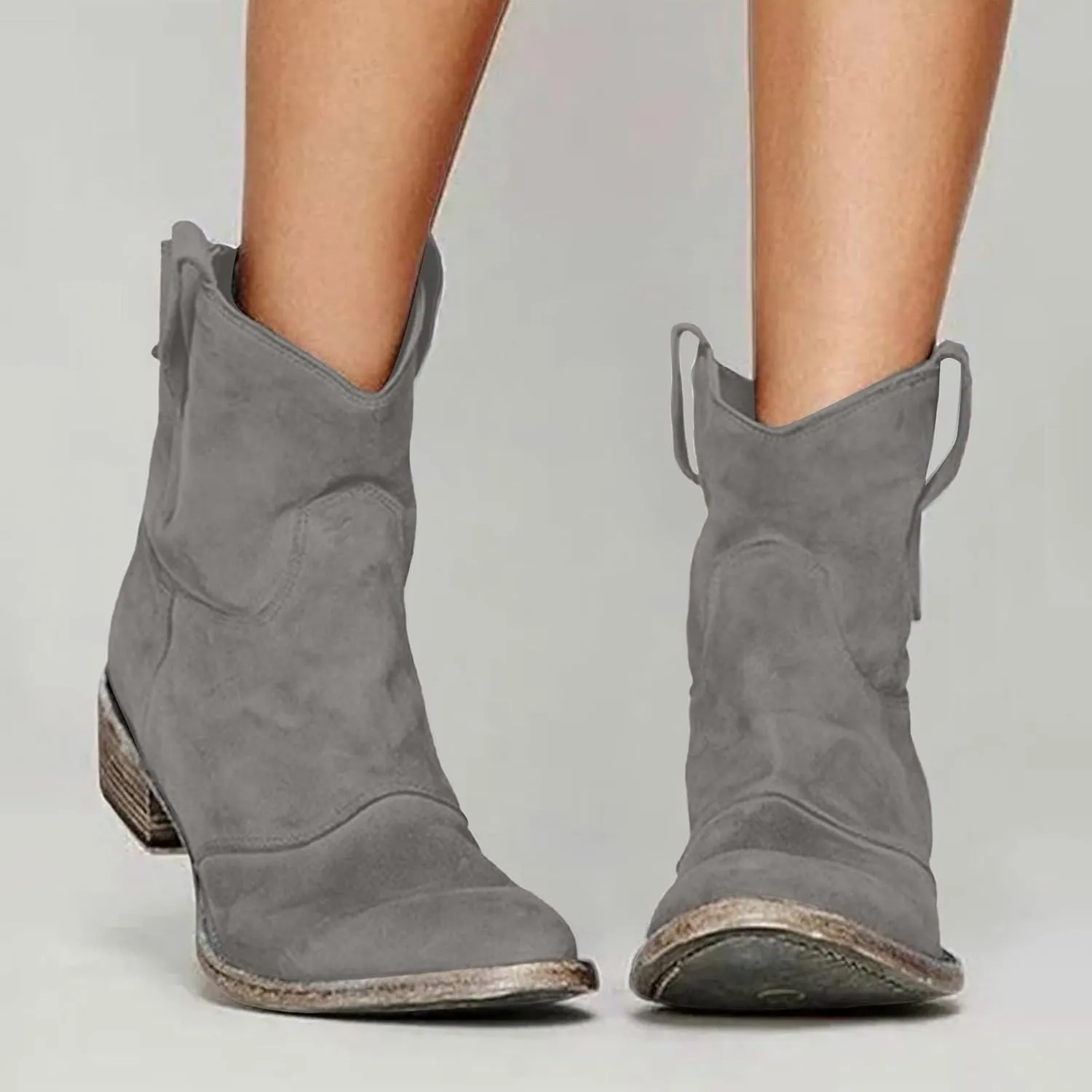 Low Heel Ankle Boots for Women Short Boots Women Ankle Boots Women's Block Heel Short Ankle Booties Boots for Fall