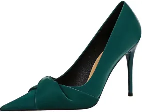 LUXINYU,Women Pointed Toe Heels Fashion Elegant Banquet Bow Ladies Pumps,Shallow Stiletto Heeled Dress Comfort Work Shoes