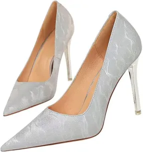 LUXINYU,Women Pointed Toe Vintage Heels Fashion Stiletto Elegant Ladies Pumps Shallow Sexy Heeled Dress Comfort Work Shoes