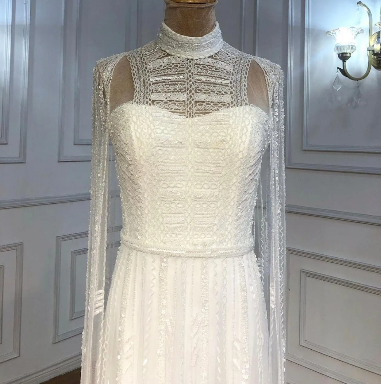 Noel Beading Embellished Evening Dress