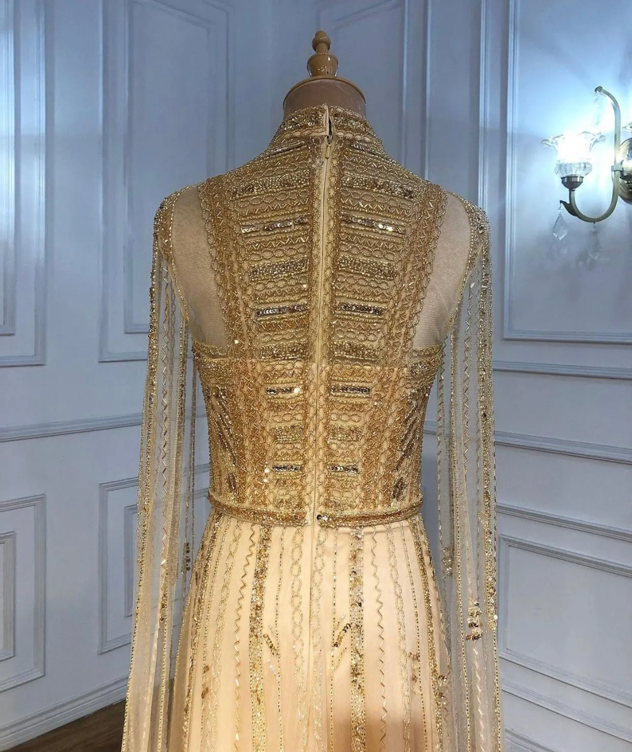 Noel Beading Embellished Evening Dress