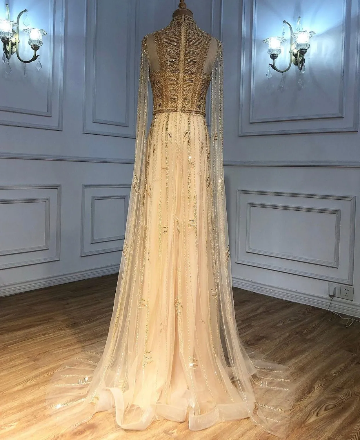 Noel Beading Embellished Evening Dress