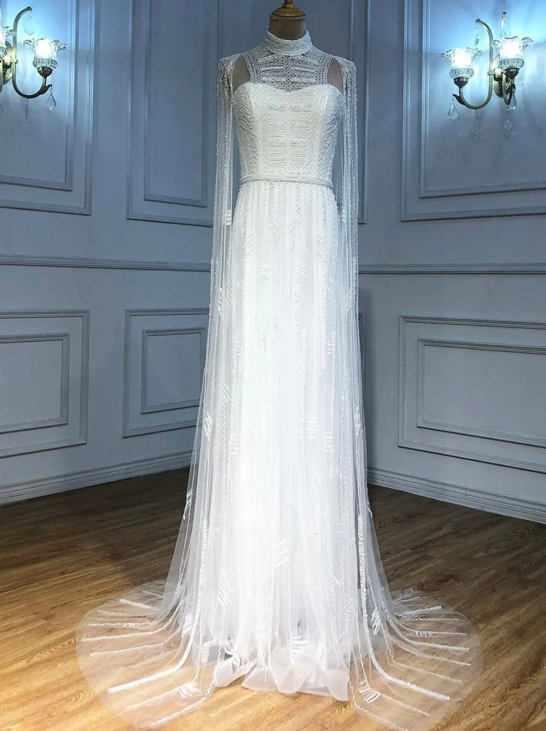 Noel Beading Embellished Evening Dress