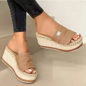 Orthopedic Sandals for Women Arch Support Flip Flops Comfortable Walking Sandals for Women Summer Dressy Platform Wedges Sandals Ladies Slip On Lightweight Slippers Casual Slides Beach Shoes 
