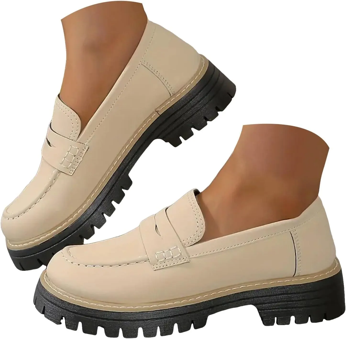 Orthoture-Orthopedic Platform Loafers Casual Dress Work Loafers Comfortable Women's Lightweight Loafers Slip-On Walking Shoes