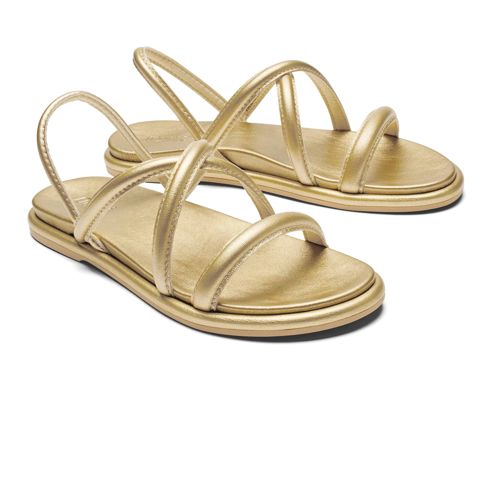 Tiare Strappy Sandals - Bubbly Champagne Color
