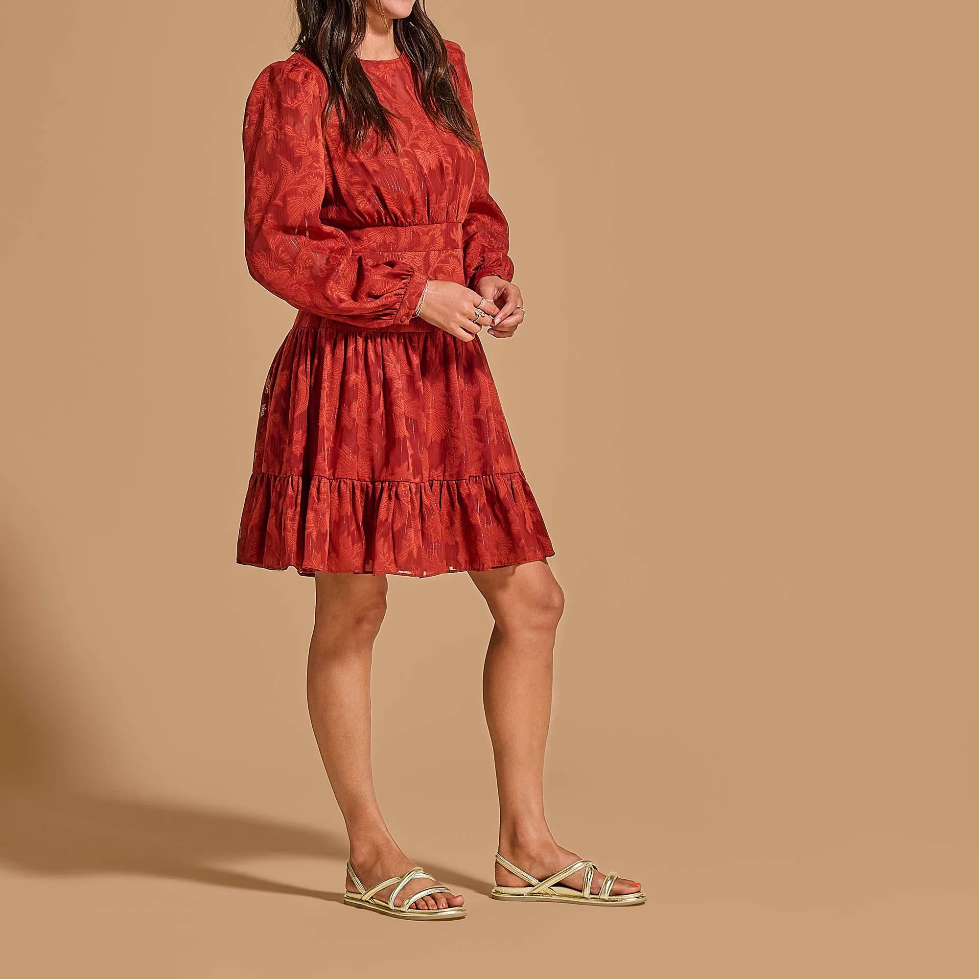 Tiare Strappy Sandals - Bubbly Champagne Color