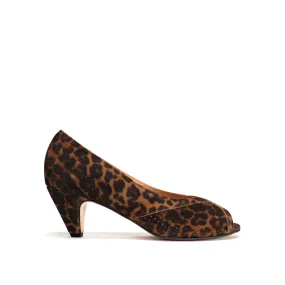 Tiffany stiletto Calf Suede Print Leopard