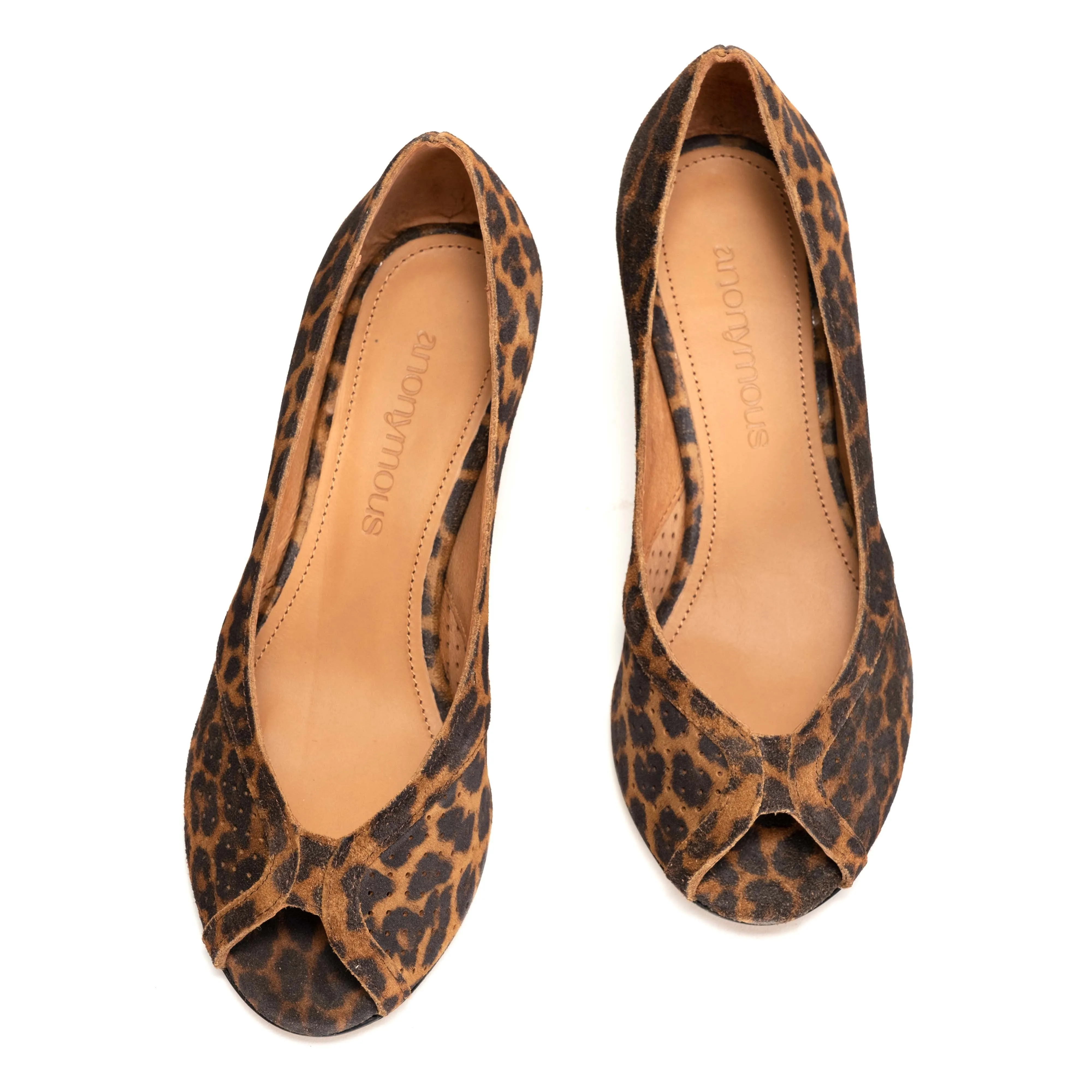 Tiffany stiletto Calf Suede Print Leopard