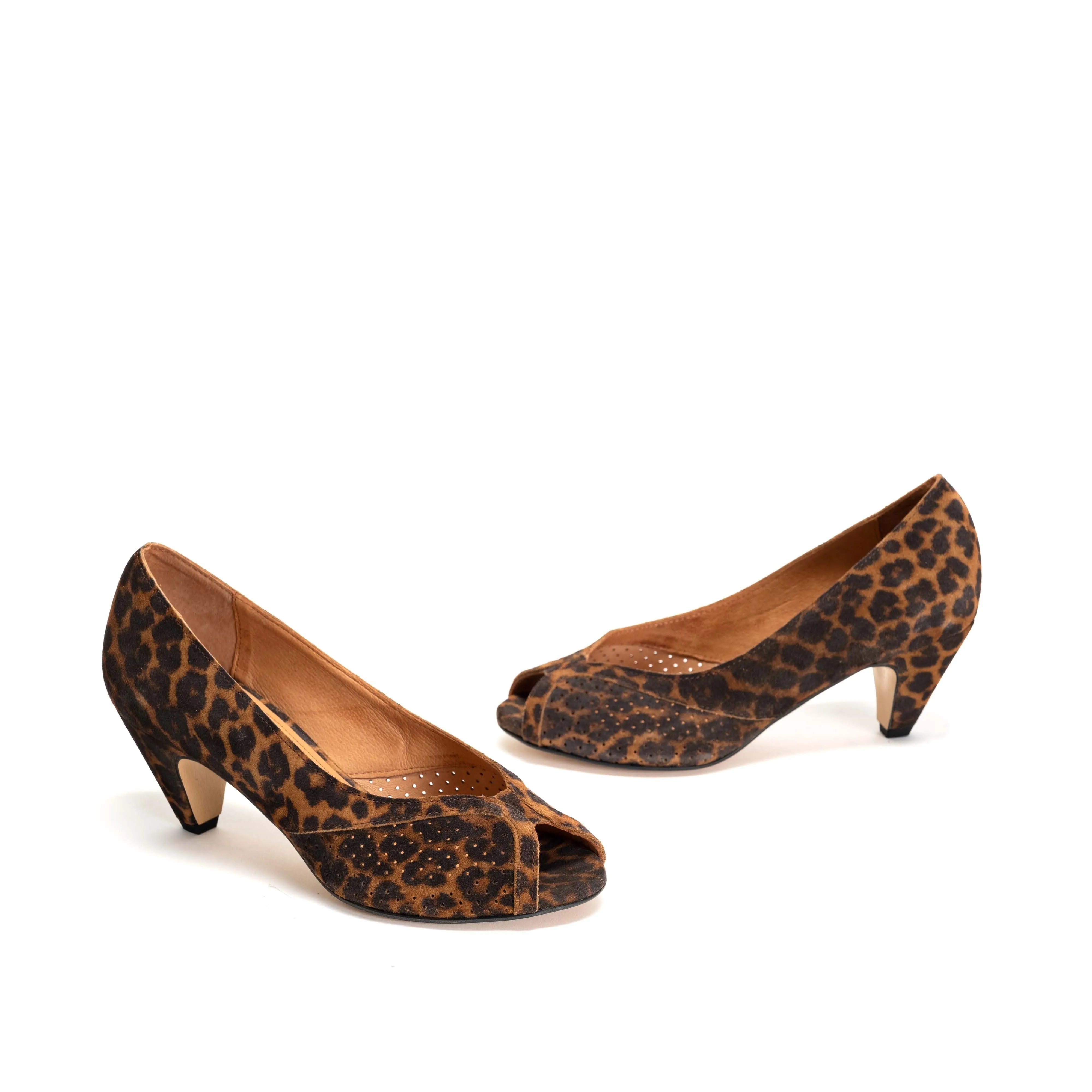 Tiffany stiletto Calf Suede Print Leopard