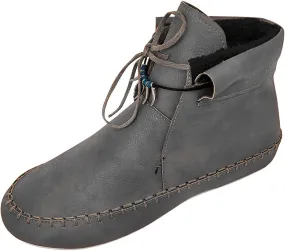Vintage Short Boot Women Casual Sherpa Fleece Lined Warm Ankle Boots Winter Thermal Shoes Lace Up Flat Booties