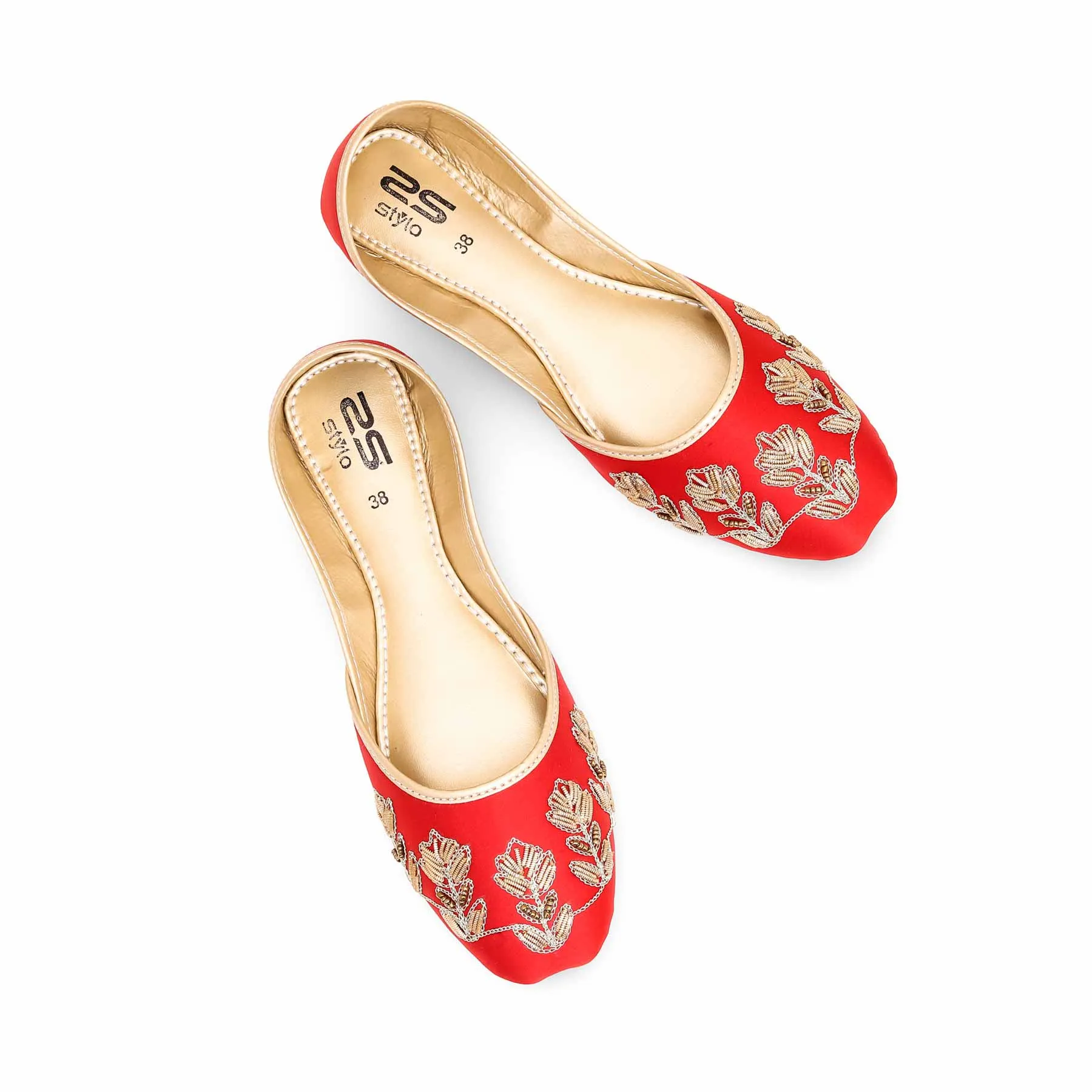 Women's Red Fancy Khusa EC8498
