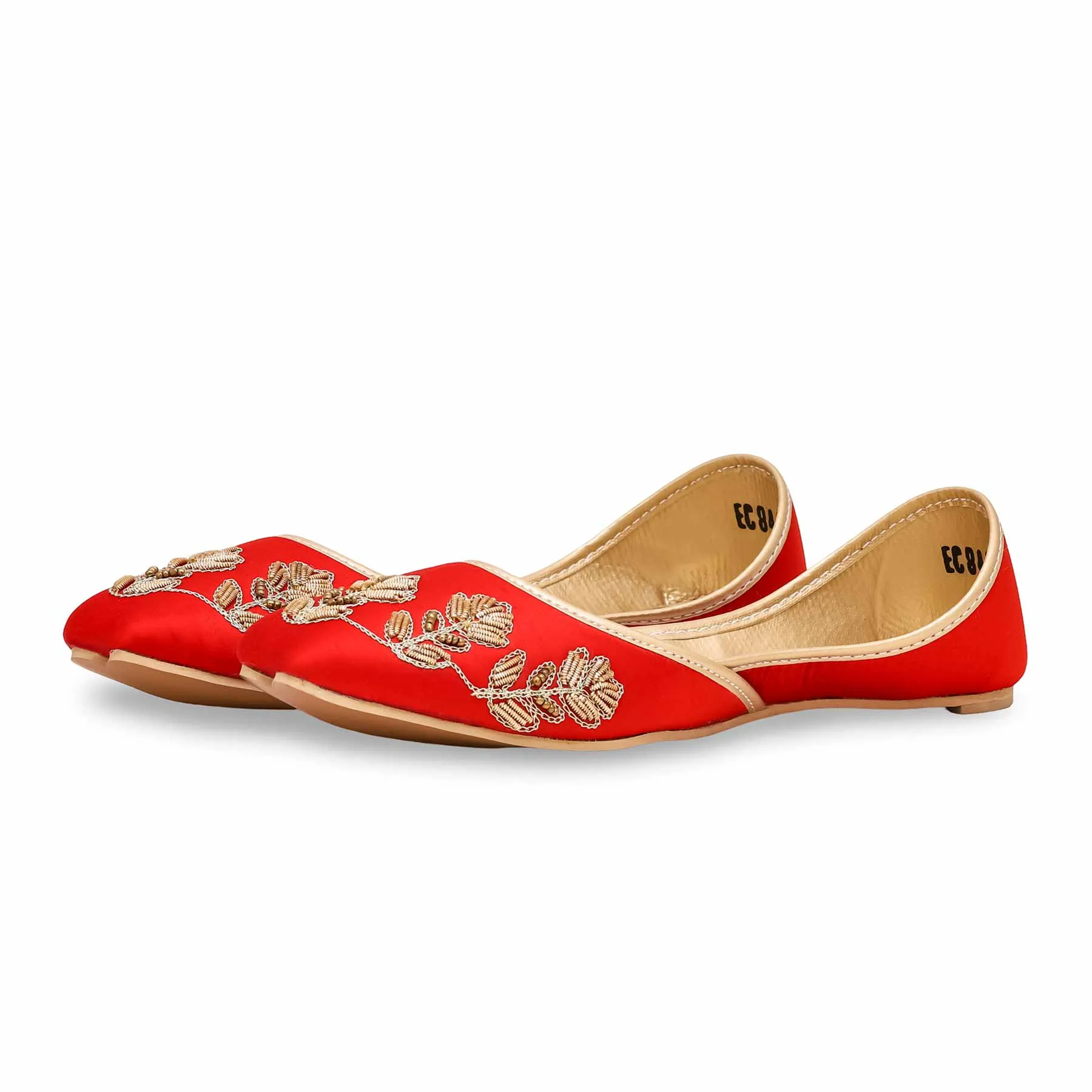Women's Red Fancy Khusa EC8498